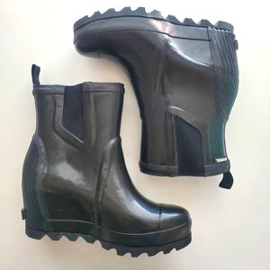 Sorel Joan of Arc Rain Wedge Ankle Boots